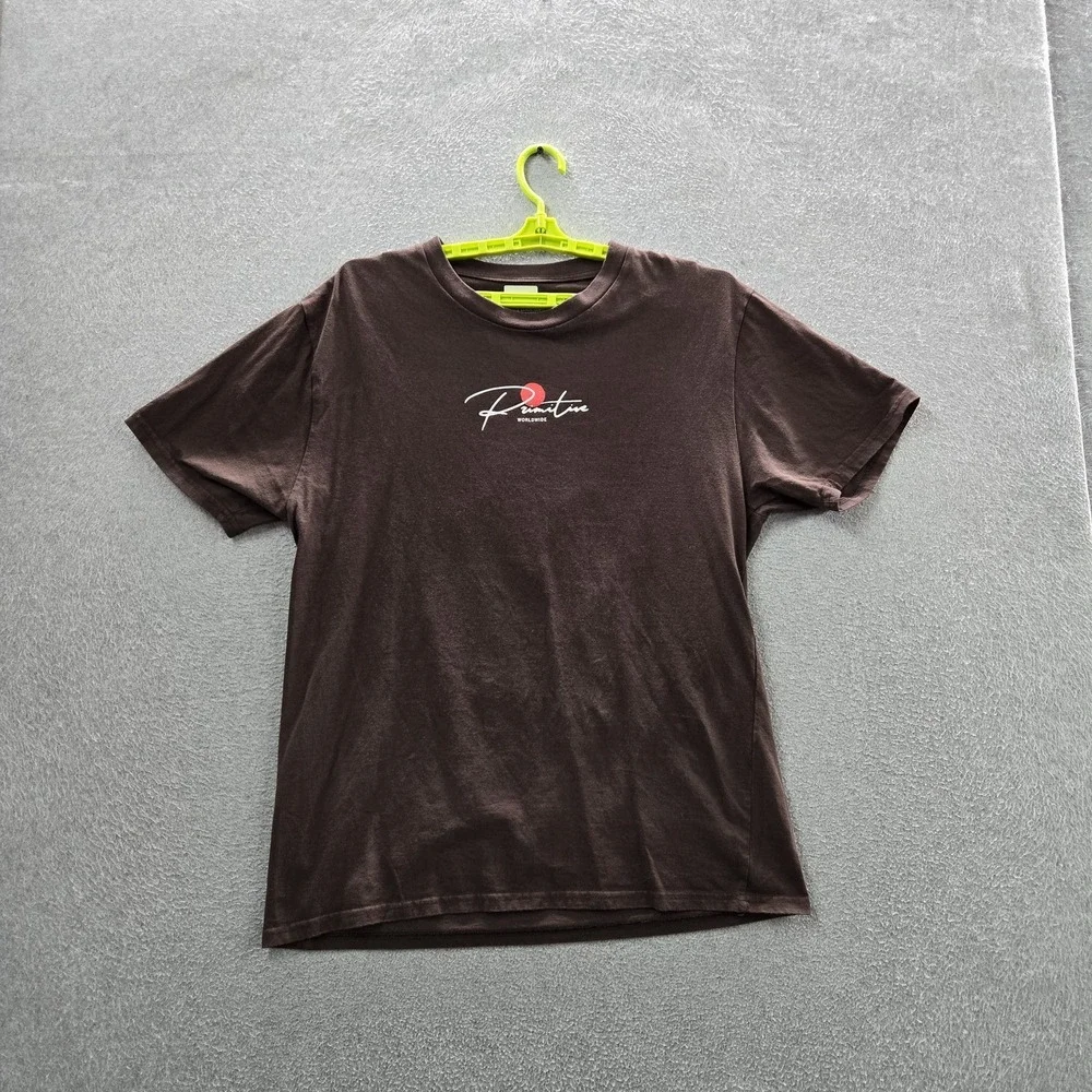 Primitive Skateboarding Men Shirt L Brown Ginza Cat Tiger Mountain Tee - Picture 8 of 8